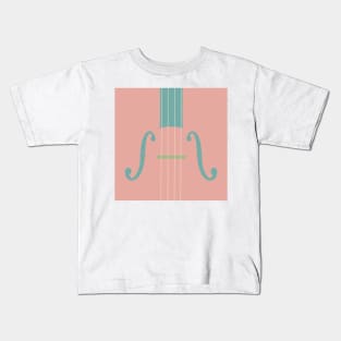 Strings in Baby Pink, Blue and Cream Kids T-Shirt